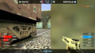 CS 1.6: FCL 2012 fnatic vs eestralis Gyx epic shot de_train