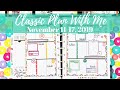 CLASSIC HAPPY PLANNER PLAN WITH ME | Planner Babe | November 11-17, 2019