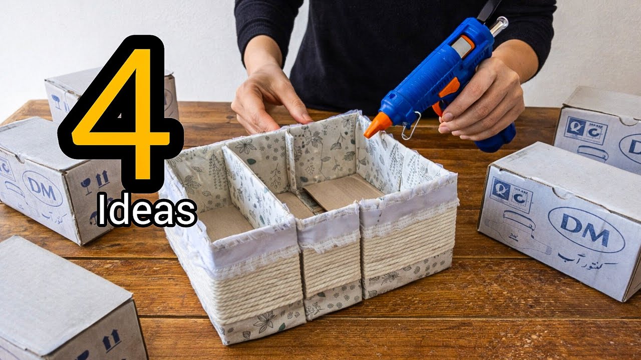 I Made THIS from Waste Cardboard?! 😱 The Result Is Incredible | DIY Storage Box
