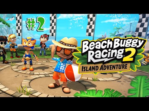 Видео: Обогнать Бич Бро и Эль Зипо ☀ Beach Buggy Racing 2: Island Adventure Прохождение игры #2