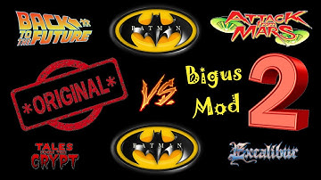 4K Original vs Bigus Mod Pt 2 Side by Side Comparison Vpx Visual Pinball Gameplay (3 Screen Setup)