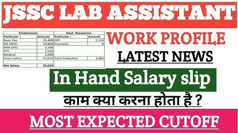most expected cutoff of jssc lab assistant || lab assistant cutoff