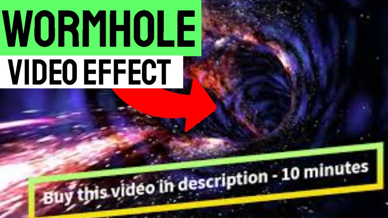 Wormhole video effect - Loop animation with wormhole interstellar travel through a blue force