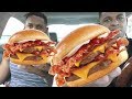 Eating Wendy's Son of Baconator @Hodgetwins