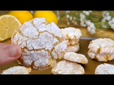 Cookies you will eat guilt-free! Lemon and gluten free! ♥ Ready in 10 mins!
