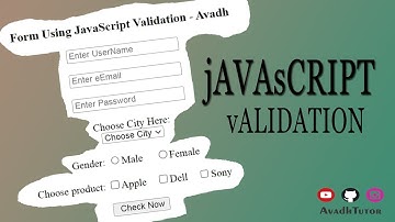 javascript form validation | javascript checkbox | javascript radiobutton