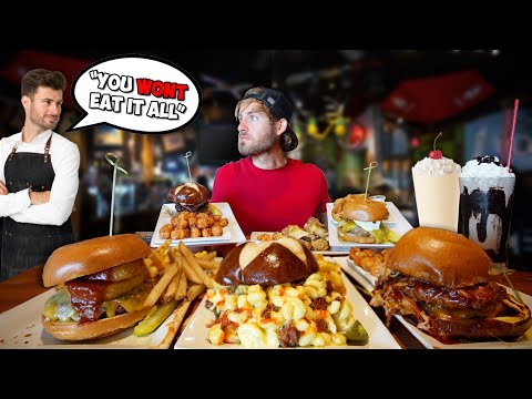 EAT EVERYTHING ON THE TABLE OR TIP 0 TO THE WAITER CHALLENGE!