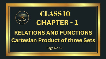 Cartesian Product Of Three Sets | TN Class 10 Maths | Chapter - 1 Relations and Functions |