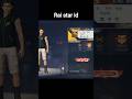 #freefire player Rai star id #short