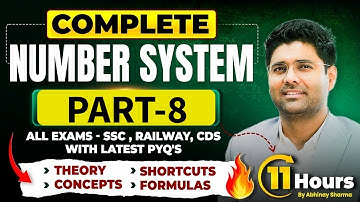 Number system Part 8 #abhinaymaths #maths #ssc #ntpcrailway  Abhinay Sir Full Batch