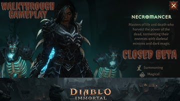 Diablo Immortal - Closed Beta - Walkthrough Part 2 - Necromancer - Android - Gameplay - MWPGaming