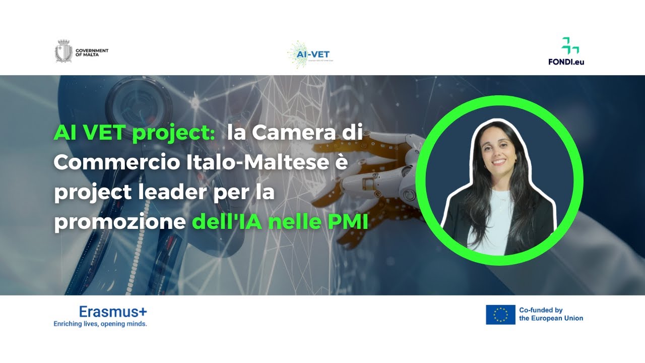 AI VET: la Camera di Commercio Italo-Maltese è project leader per la promozione dell'IA nelle PMI