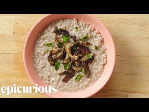 How to Make Risotto with Mushrooms and Leeks | Epicurious
