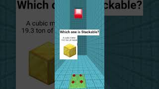 Which one is stackable in minecraft? 🤔