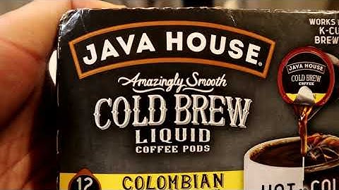 Java House Cold Brew Coffee Concentrate Single Serve Liquid Pods Gadget Review