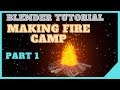 Blender Tutorial : How To Create FIRE #blenderanime #moon #blenderfire