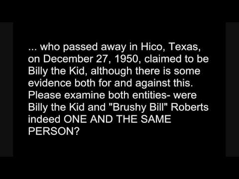 Rev. Douglas James Cottrell PhD: Billy the Kid and Ollie "Brushy Bill" Roberts