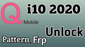 Q mobile i10 2020 pattern frp unlock with cm2