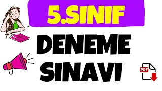 5Sınıf Deneme Sınavı 2022 5Sınıf Deneme Sınavına Hazırlık 2022 5Sınıf Deneme Soruları Türkçe