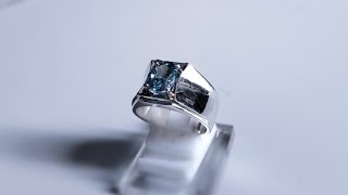 Blue Topaz Silver Ring | How To Make | Handmade Silver Ring