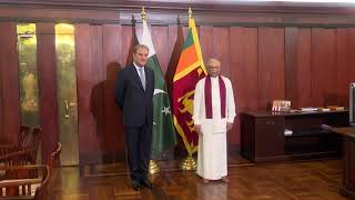 Sri Lankan Foreign Minister meets Pakistan Foreign Minister at Foreign Ministry Sri Lanka-Pakistan