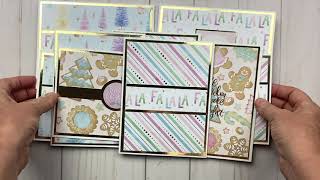 Pastel Christmas Cards / SugarPlums / Michaels Paper Pad