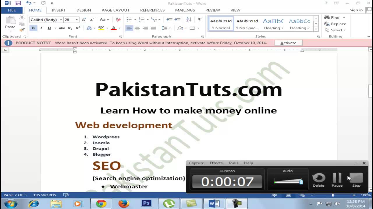 Learn how to make money online in urdu from pakistantuts com - YouTube