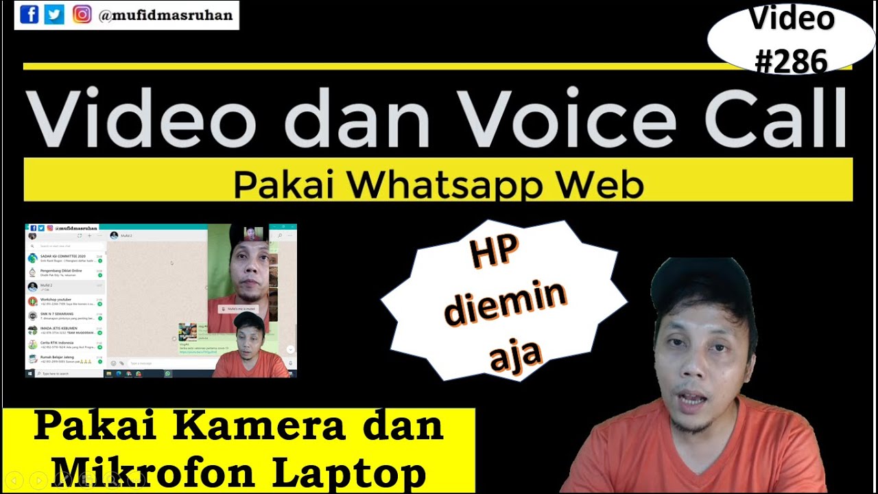 286. cara Voice call dan video Call Pakai Whatsapp  YouTube