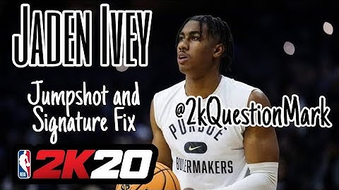 Jaden Ivey Jumpshot and Signature Fix Nba 2k20 Mobile @2kQuestionMark