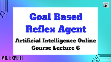 Goal Based Agents in Artificial Intelligence with real life examples in Urdu/Hindi || Mr. Expert