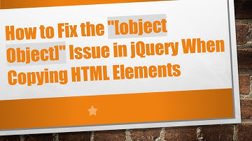 How to Fix the "[object Object]" Issue in jQuery When Copying HTML Elements