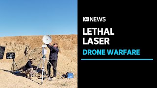 Drone-killing laser gives glimpse into future AUKUS projects | ABC News screenshot 5