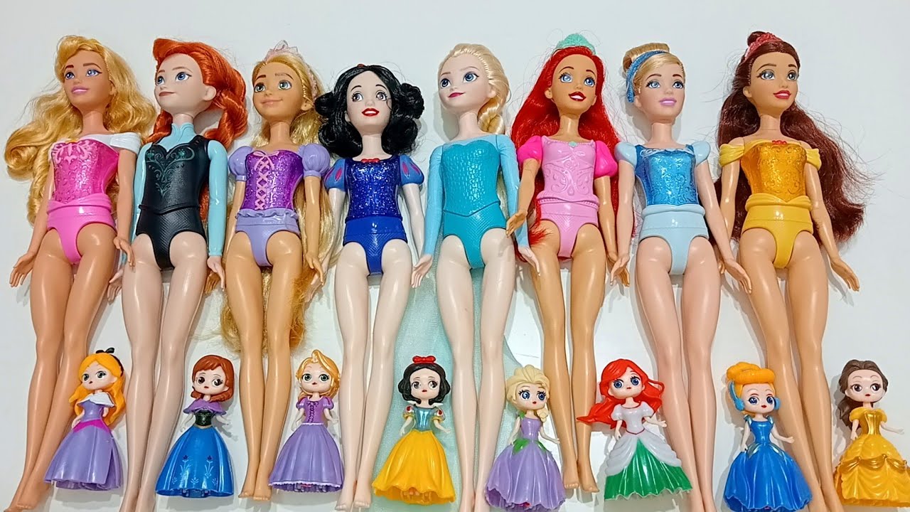 Disney Princess Doll Makeover ~ DIY Miniature Ideas for Barbie   Wig, Dress, Faceup, and More! DIY 
