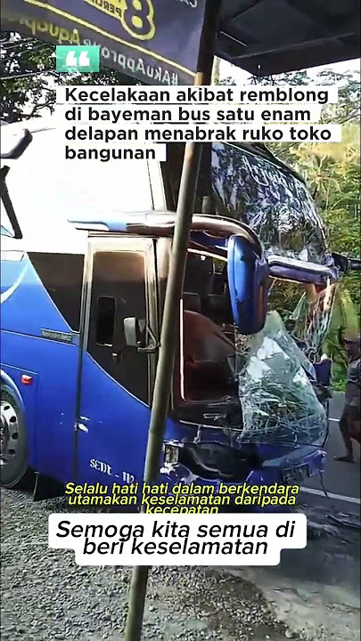 Akibat rem blong bus 168 menabrak ruko toko bangunan #shots #laka #jakarta #bobotsari