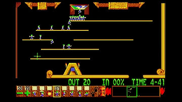 Lemmings Fun Level 3 Walkthrough Amiga