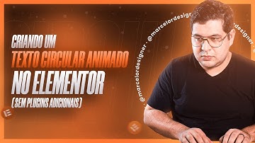 Como criar um texto circular animado usando o Elementor (Sem plugins adicionais) 🔥