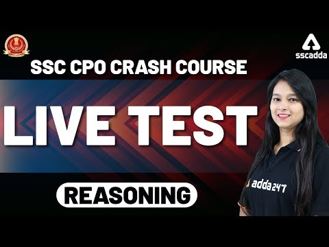 SSC CPO 2019 | Reasoning | Live Test
