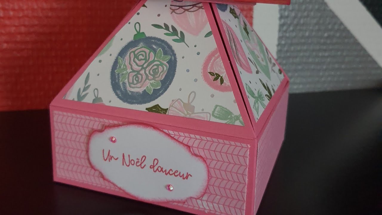 Tuto objet 3D - Boite pyramide *Scrap et Gourmandises*