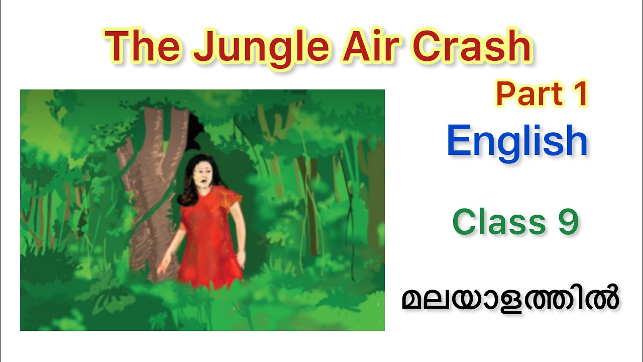 The Jungle Air Crash Part 1 class 9 English SCERT explained in