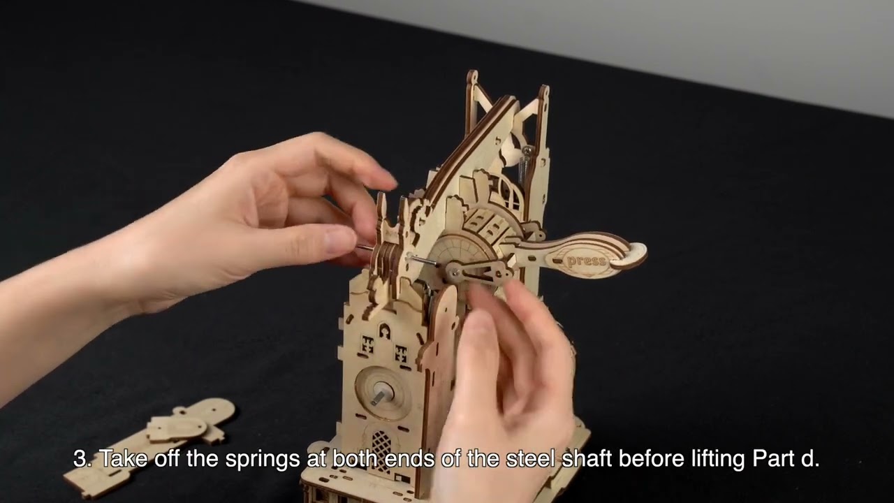木製箱　MAPPIN BROTHERS　LONDON PrintingPress Assembling LK602 step9 - YouTube