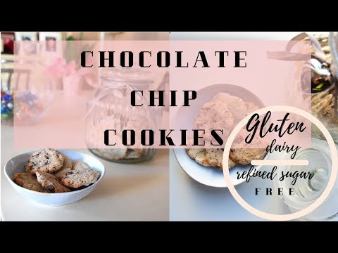Fit chocolate chip cookies recioe | gluten, dairy, refined sugar free