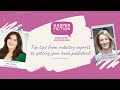 Top tips for getting your book published! - A HarperFiction Presents Publishing Masterclass