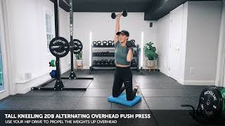 Tall Kneeling 2DB Alternating Overhead Push Press