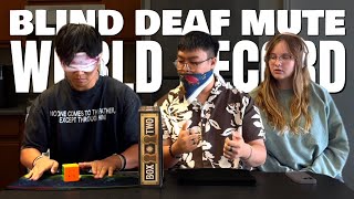 Rubik’s Cube Blind Deaf Mute World Record: 38.23
