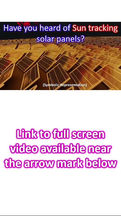 Download lagu Have you heard of Sun tracking solar panels?