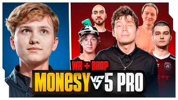 МОНЕСИ С ВХ ПРОТИВ 5 СТРИМЕРОВ В CS2 / ЭВЕЛОН ШОУ МАТЧ МОНЕСИ 1VS5