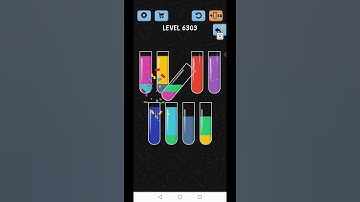 Water Color Sort Level 6303 Gameplay Solution