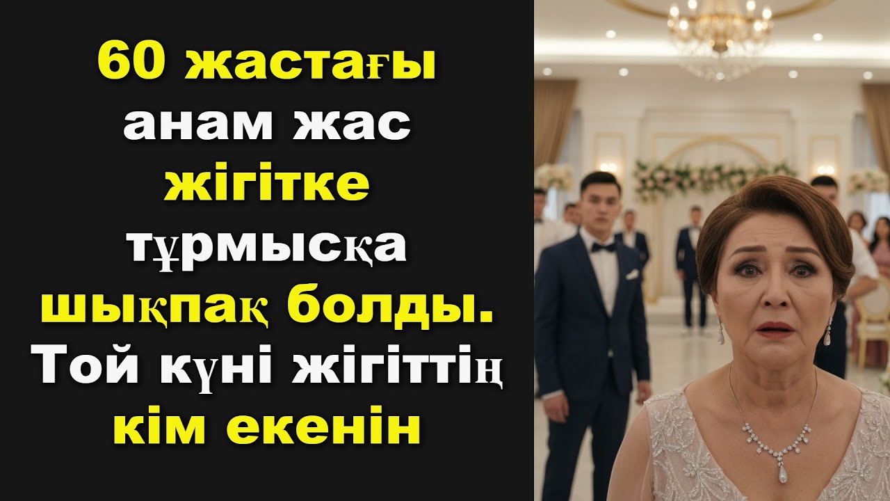 60 жастағы анам жас жігітке тұрмысқа шықпақ болды. Той күні жігіттің кім екенін