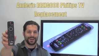 OEM Philips Remote Control Originally Shipped With: 40PFL4907, 40PFL4907/F7, 50PFL3807, 50PFL3807/F7, PT9764 PHILIPS URMT42JHG003 TV Anderic Replacement Remote - www.ReplacementRemotes.com