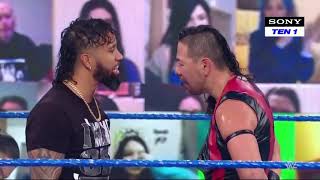 8 Jan 2021 Smakdown Roman Reigns And Jsy Usos Attak Sinsky Nakamura And Manegar Adeam